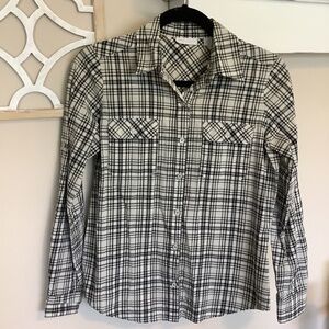 New York and Company flannel blouse